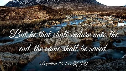 "CAN WE LOSE OUR SALVATION? HE THAT ENDURES UNTIL THE END SHALL BE SAVED👑🕊📖✨️"