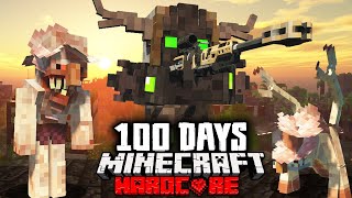 I Spent 100 Days in THE LAST OF US Zombie Simulation in Hardcore Minecraft
