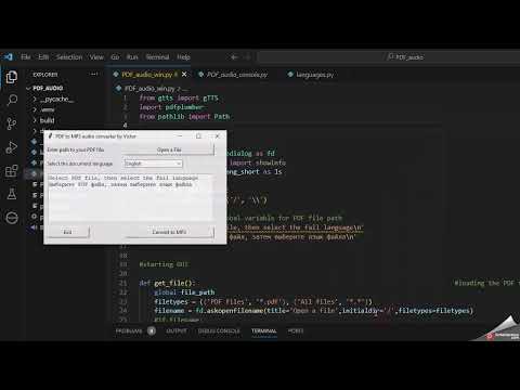 PDF to MP3 convertation, Python