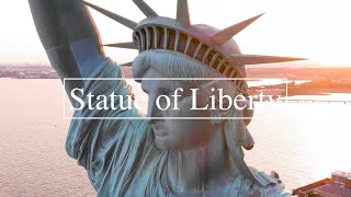 Statue Of Liberty 4k Drone