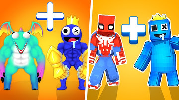 Merge Fusion: Rainbow Friends | Merge Craft Heroes - Merge Battles Gameplay (Part 1)