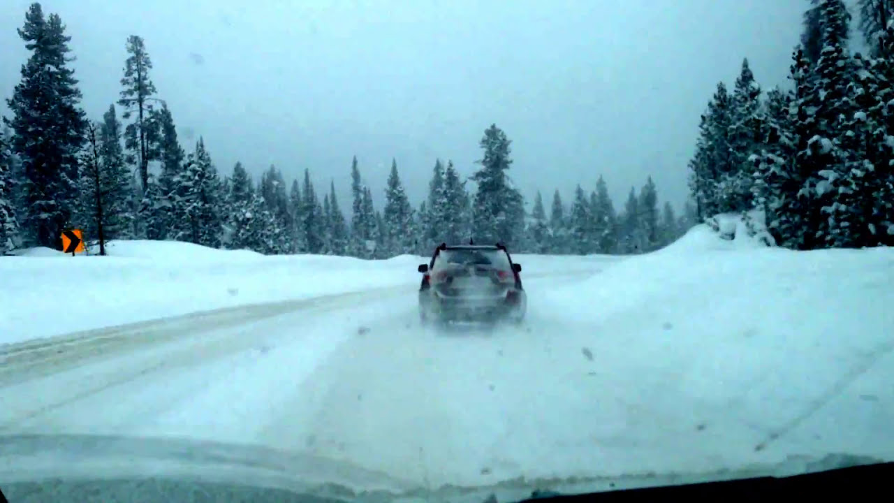 A snowy drive from Denver to Steamboat via Rabbit Ears Pass on the