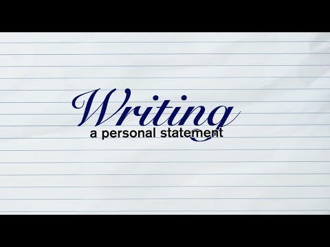 How to write a great personal statement