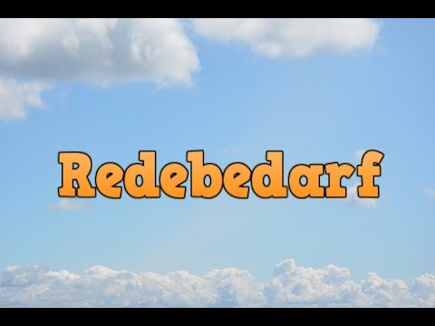 Redebedarf Redebedarf