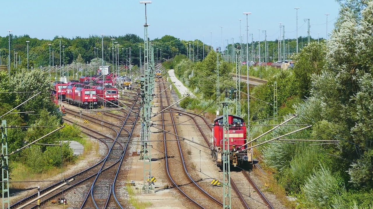 Kurze Zusammenfassung von Aktivitäten auf dem Rangierbahnhof München Nord