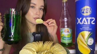 ASMR Mukbang Хруст чипсов и рассказ о том как я стала АСМРтистом Мукбанг Итинг заблокали тикток