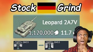 Grind German Tech Tree💀,But Using Stock Leopard 2A7V Part II