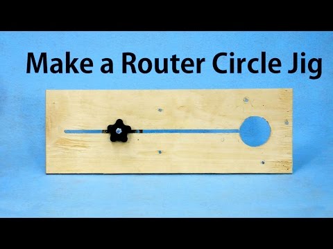 Router Circle Jig - a woodworkweb.com woodworking video