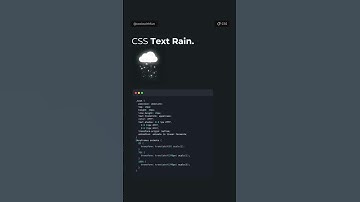 CSS Text Rain