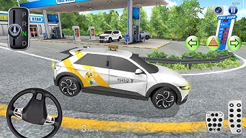 New Hyundai Ioniq 5 Taxi Car Mountain Road Driving - 3D Driving Class 2025 - Android Gameplay