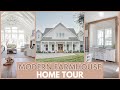 Modern farmhouse home tour  new build home questions answered with theoldbarn  farmhouse living