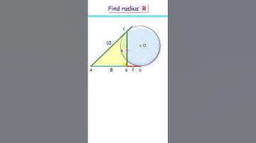 116) Find circle radius  #maths #geometry #olympiad