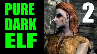 Skyrim PURE DARK ELF Challenge Run Walkthrough - Part 2, Off To College (Legendary Difficulty)