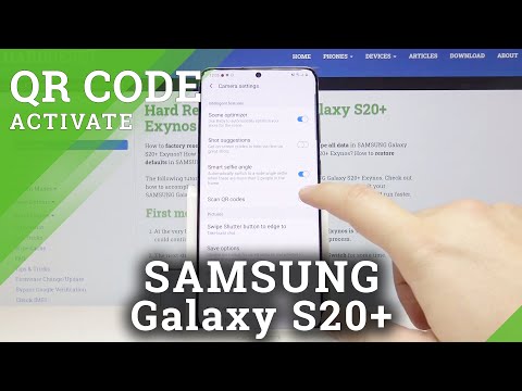 How to Activate QR Code Scanner in Samsung Galaxy S20+ | Quick Response Codes