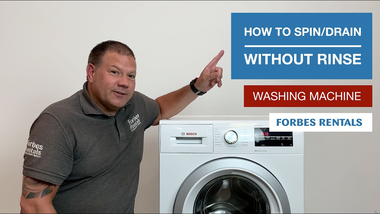 How To Select Spin/Drain Cycle Without Rinse? | Forbes Rentals - Youtube