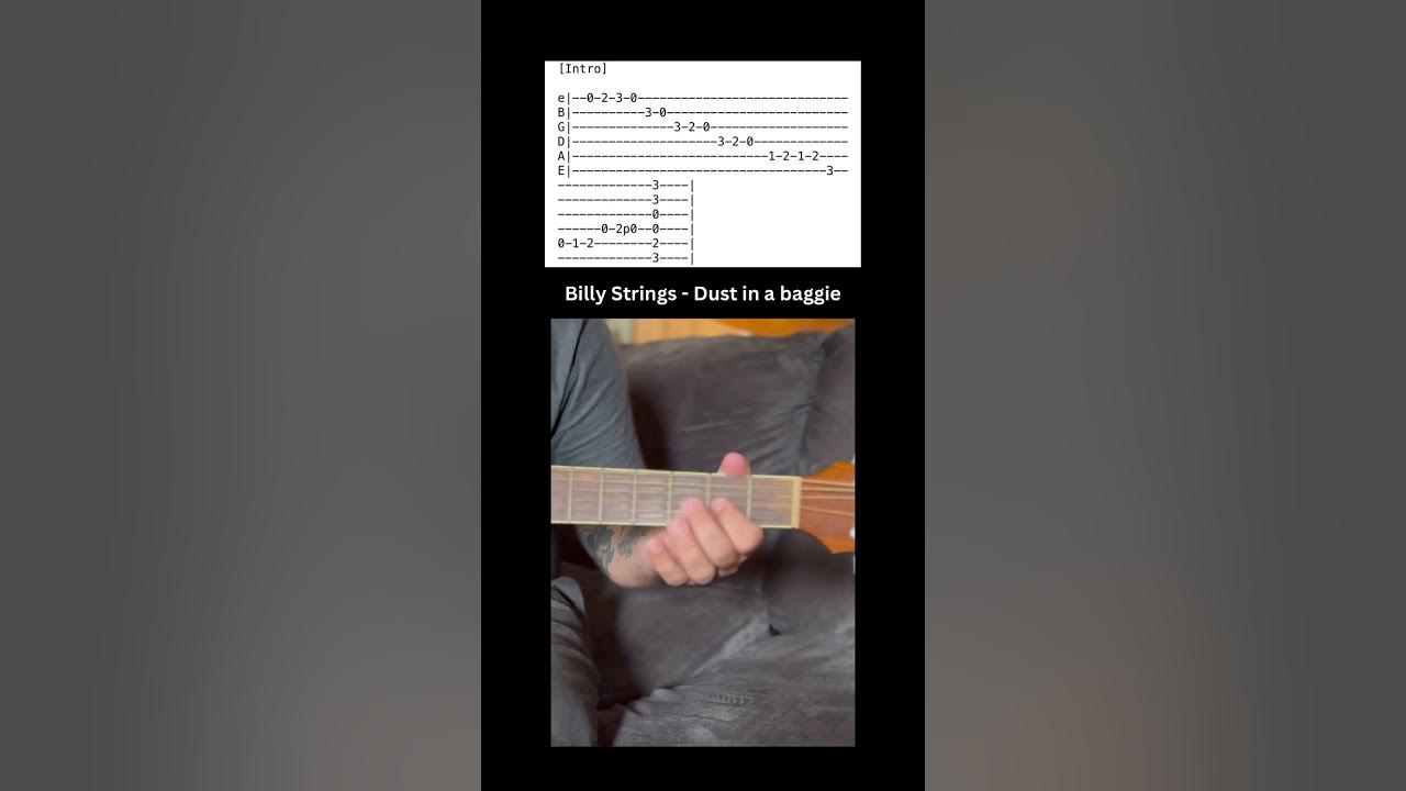 Learn Dust in a Baggie Intro - Billy Strings Guitar Tutorial