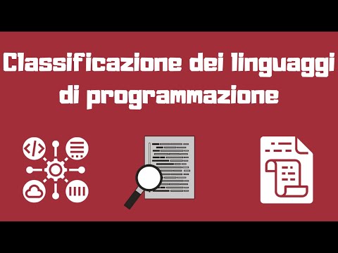 Video: Cosa Sono I Linguaggi Di Programmazione