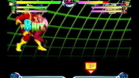 MvC2: Jill 7 fierces using Thanos bubble and Zombie into Rocket Launcher super