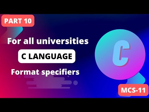 Format specifiers in c language || C Format specifier by Siddharth ...