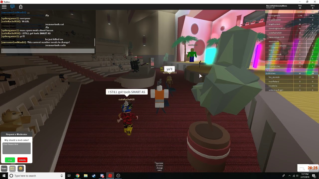 Roblox Got Talent Mod Call Cheat In Roblox Build A Boat - roblox got talent how to be server host