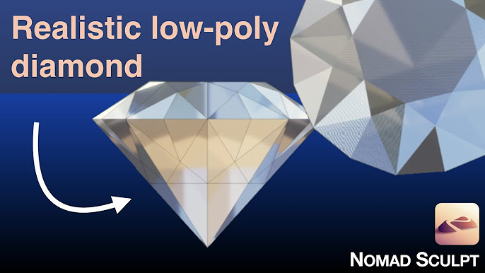 Nomad Sculpt: Low Poly Crystals 