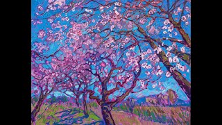 Erin Hanson Live Painting Demonstration // "Cherry Blossom" 2023