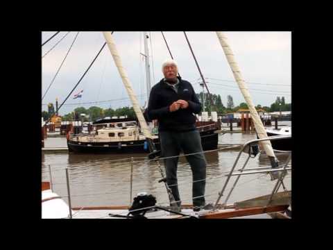 Tom Cunliffe in the Kiel Canal with some advice. Summer 2017