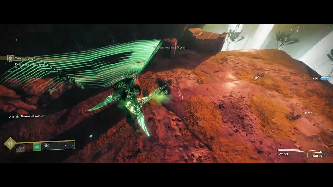 Dumb Flechette Storm/Solar Orb Bug vs Master Whisper Bosses