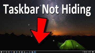 How To Fix Windows 10 Taskbar Not Hiding in Full screen