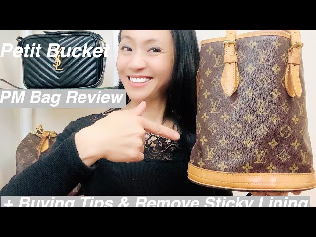 Louis Vuitton Vintage LV Monogram Petit Bucket Canvas Tote 