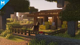 How to Build a Horse Stable in Minecraft 🐎 | Cozy Barn Tutorial