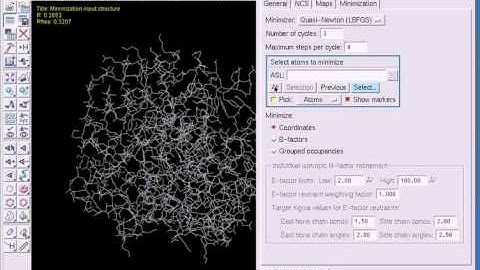 Performing a reciprocal-space coordinate minimization