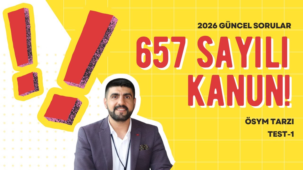 657 SAYILI KANUN TEST-1: 🔥 Disiplin, İzinler, Yükümlülükler | Özgün Sorularla (EKYS-AGS-KPSS)