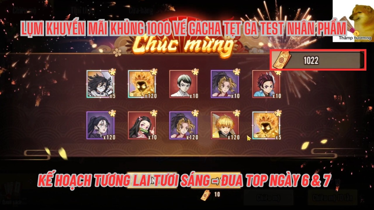KHẾ ƯỚC DIỆT QUỶ #7 - Khuyến mãi khủng hốt 1000 vé gacha tẹt ga nhân phẩm đua top ngày 6 & 7