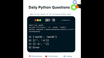 Python Coding challenge - Day 79 | What is the output of the following Python code?  #python