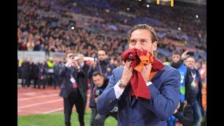 Totti's speech to the Roma fans at the Stadio Olimpico