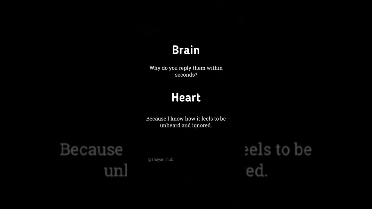 Some people reply fast because they know how silence hurts.” 💔