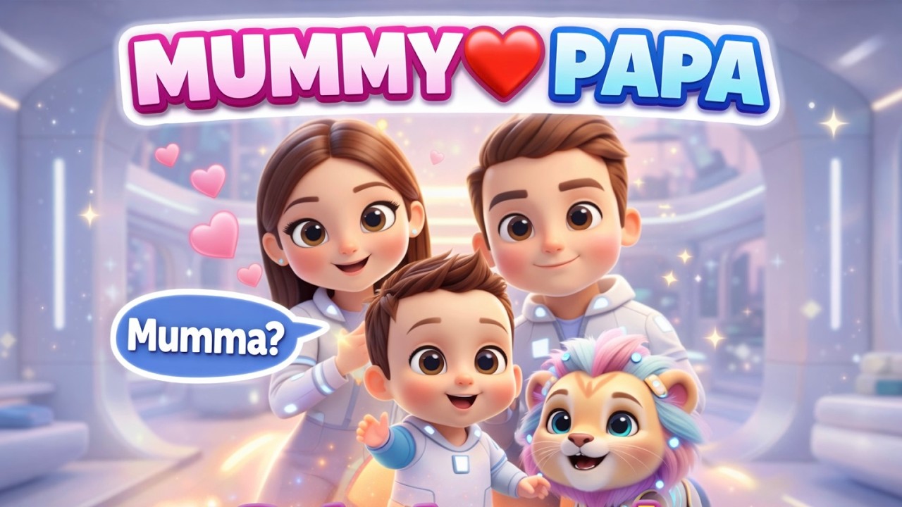 Baby Learns Mummy & Papa 💖 | Mummy Papa Rhymes | Kids Learning Video | Baby Rhymes | New Rhymes