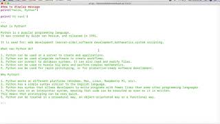 Python first program with basic syntax rules, Python tutorial- 2