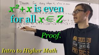 x^2 + x is even for all integers x (Proof) [ILIEKMATHPHYSICS]