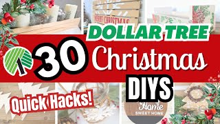 30 Brilliant Dollar Tree Christmas DIYS You Have To TRY! Quick & Easy - 2023