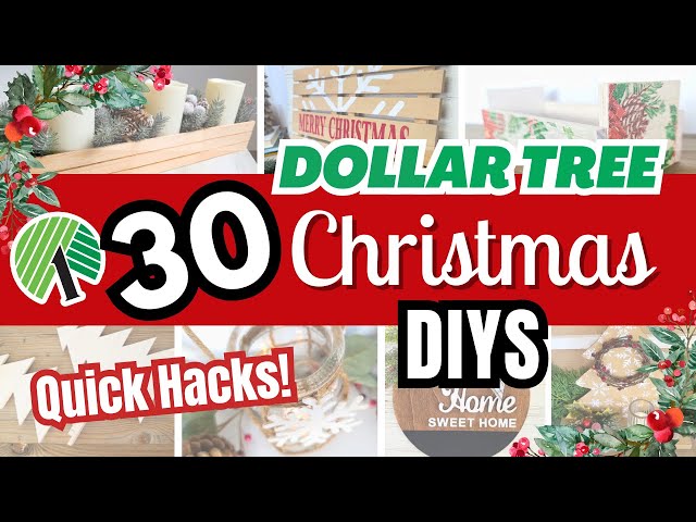 30 Dollar Tree Christmas Crafts & DIY Decoration Ideas - The Krazy Coupon  Lady