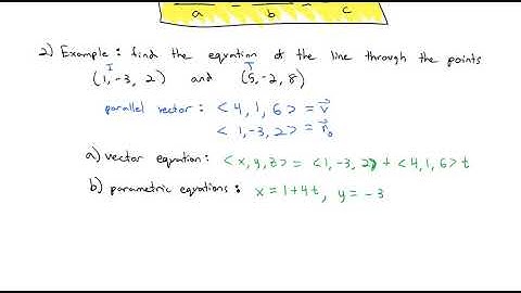 2.5 Equations of Lines and Planes in Space