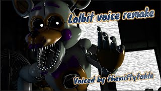 [SFM/FNAF] Lolbit voice lines (Voiced by theniftytable) FANMADE/REMAKE