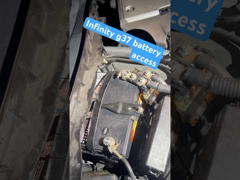 2009 Infiniti G37x battery replacement tips to get the battery out. #infinity #g37