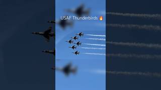 united states air force thunderbirds 🔥✈️#aviation #avgeek #shorts #trending