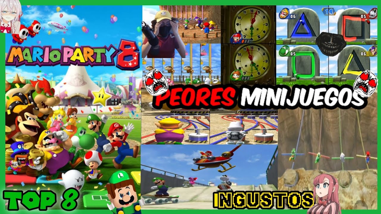 Top 8 Peores Minijuegos De Mario Party 8