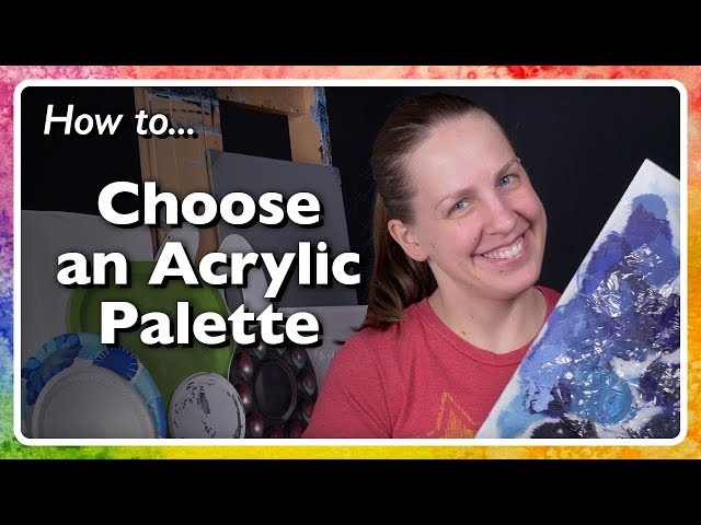 The EASIEST Way To Clean Acrylic Paint Palette (No Scrubbing!) 