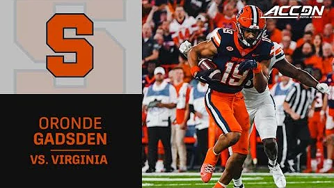 Syracuse WR Oronde Gadsden II Highlights vs. Virgi...