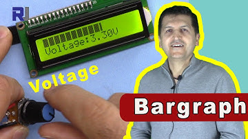 Display input voltage as bargraph on LCD using Arduino and potentiometer RJT159
